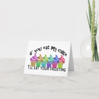 Tarjeta Comer mi pastel - pedido especial