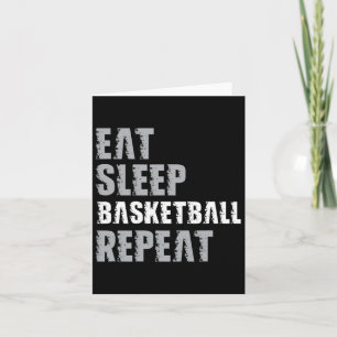 Tarjeta Comer Navidades De Repetición De Básquetbol De Sue