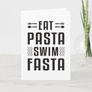 Tarjeta Comer Psta Natación Fasta Natación Piscina