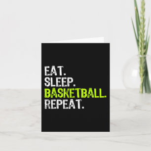 Tarjeta Comer Sleep Basketball Repetir jugador Diversión G
