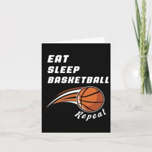 Tarjeta Comer Sleep Basketball Repetir la curiosidad