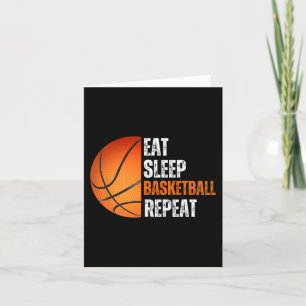 Tarjeta Comer Sleep Basketball Repetir Regalo Para Fa De B