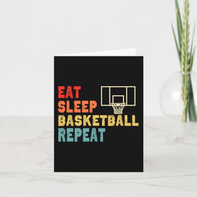 Tarjeta Comer Sleep Basketball Ropa de repetición para chi (Anverso)