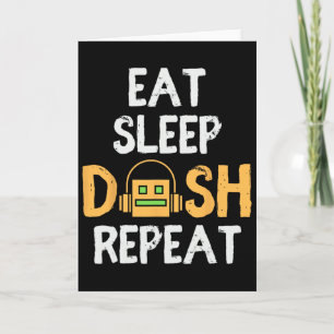 Tarjeta Comer Sleep Dash Repetir juego de video Geometría