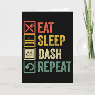 Tarjeta Comer Sleep Dash Repetir videojuego Geometría Vide