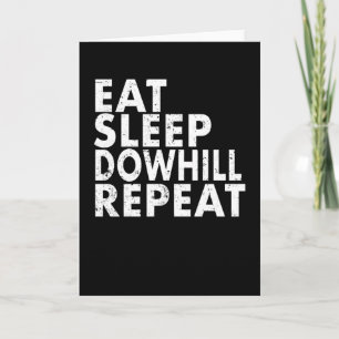 Tarjeta Comer Sleep Downhill Repetir Bicicleta de Montaña 