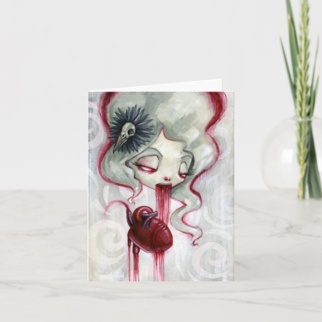 Tarjeta Comer un corazón, ganar su amor (Anverso)