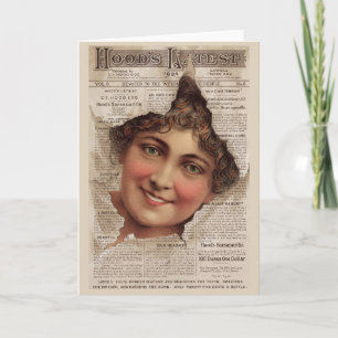 Tarjeta comercial de 1884 Hood's Tooth Powder