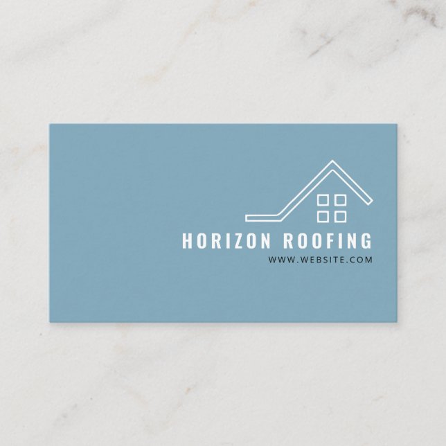 Tarjeta comercial de Roofing Company (Anverso)