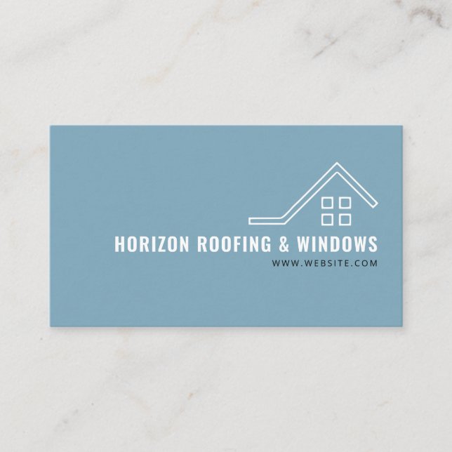 Tarjeta comercial de Roofing Company (Anverso)