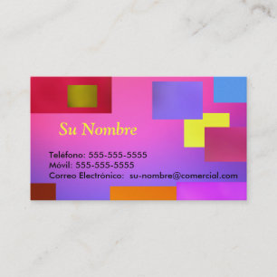 Tarjeta comercial - Multicolor
