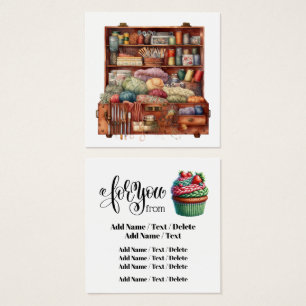 Tarjeta comercial o de gabinete de punto cuadrado