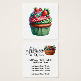 Tarjeta comercial o de gabinete de punto cuadrado