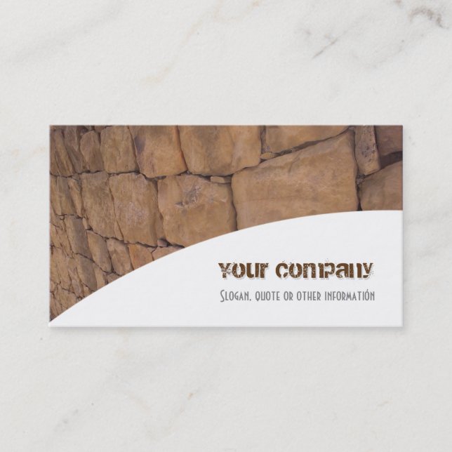 Tarjeta comercial Profesional Piedra (Anverso)