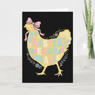 Tarjeta Comerciante de huevos de Pascua Loral Gallina Gall