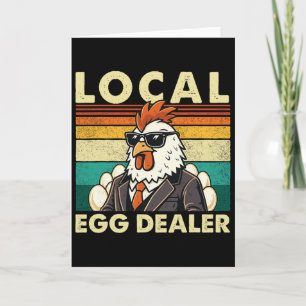 Tarjeta Comerciante de huevos local - Granjero de huevos a