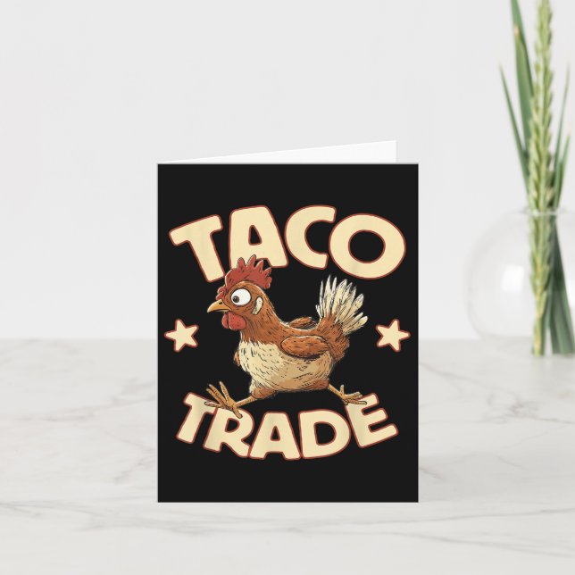 Tarjeta Comercio de tacos, divertida sátira política aranc (Anverso)