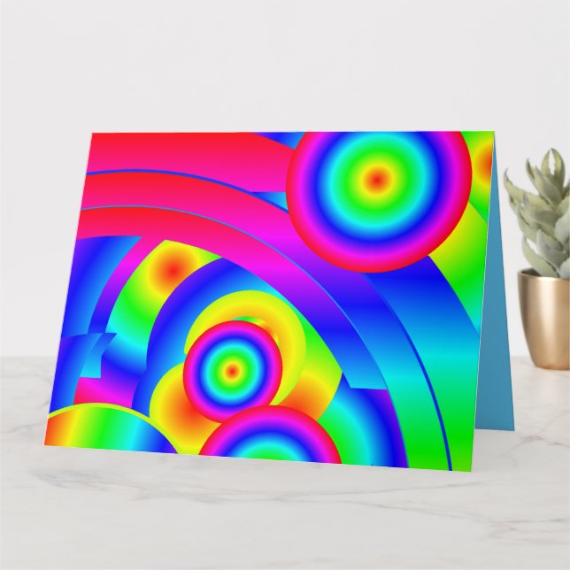 Tarjeta Cometa abstracta (Planta pequeña)