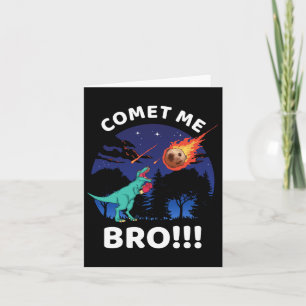 Tarjeta Cometa Me Bro Gracioso Boxeo T Rex Dinosaur Pun Ex