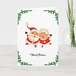 Tarjeta Cómic gracioso moderno Feliz Navidad