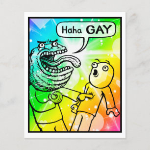 Tarjeta cómica #1104 Impresión de arte gay