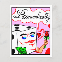 Tarjeta cómica #2084 Impresión de arte de dados su