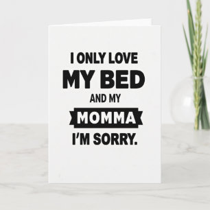 Tarjeta Cómica de la Mamá para la Hora de Dormir
