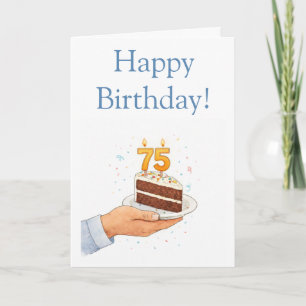 Tarjeta Cómico 75 cumpleaños