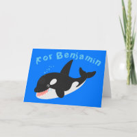 Cómico asesino ballena orca personalizado lindo il
