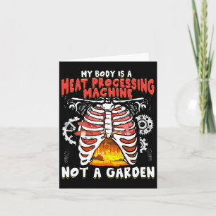 Tarjeta Comida divertida de carne anti-vegana Lover Bbq C
