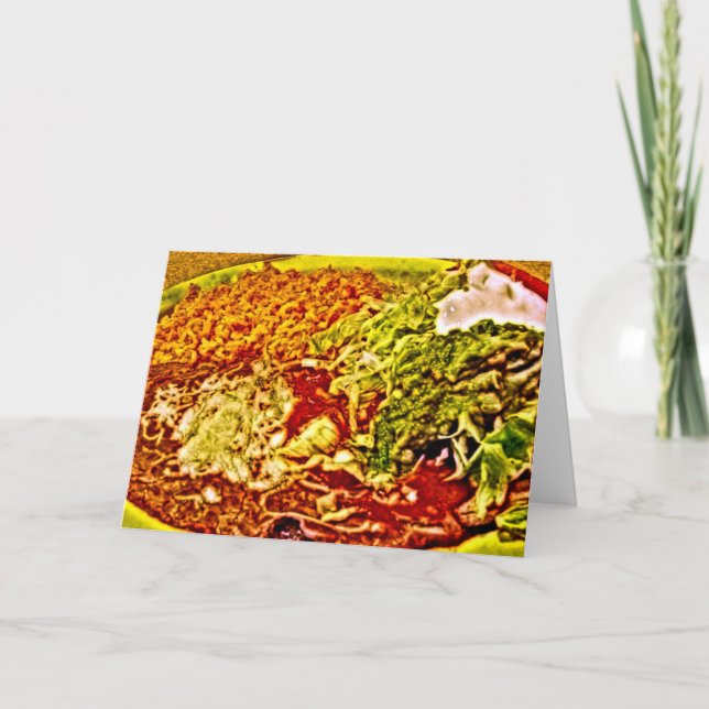 Tarjeta Comida mexicana deliciosa (Anverso)