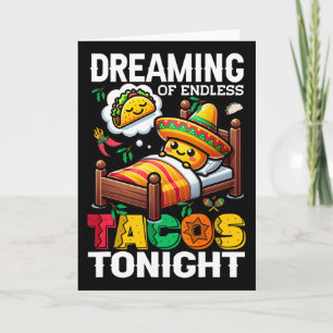 Tarjeta Comida Mexicana Divertida Cinco De Mayo 