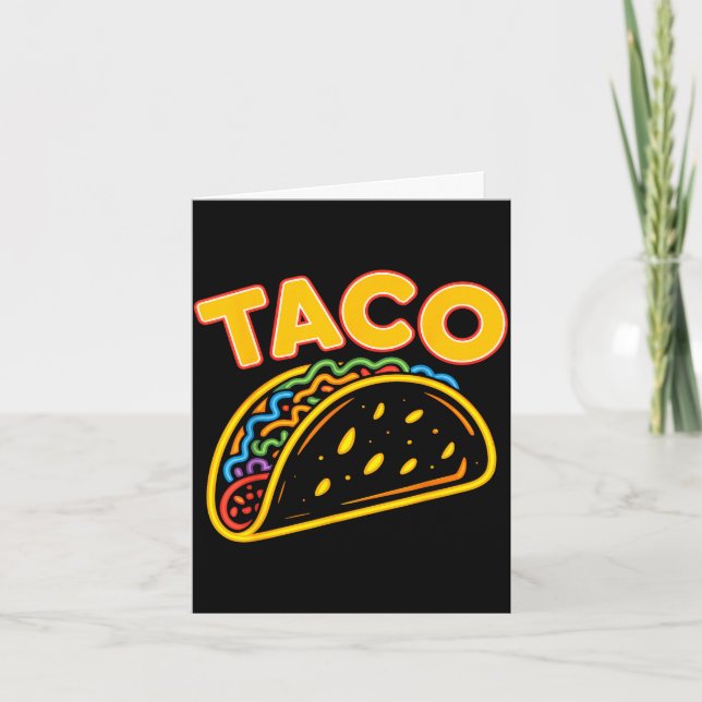 Tarjeta Comida mexicana taco  (Anverso)