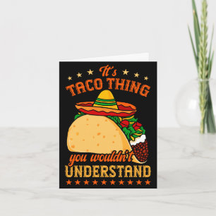 Tarjeta comida mexicana tacos amante de tacos un asunto de