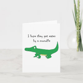 Tarjeta Comida por un cocodrilo