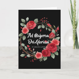 Tarjeta Comienzo de la graduación Religiosa de San Ignacio