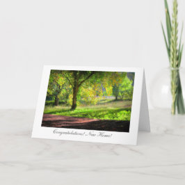 Tarjeta Comienzo del otoño/de la caída - suerte en nuevo