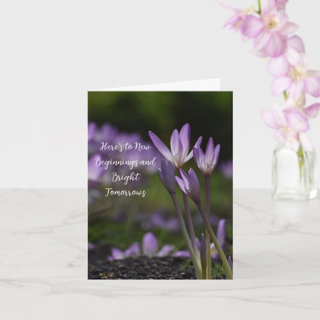 Tarjeta Comienzos elegantes (Orquídea)