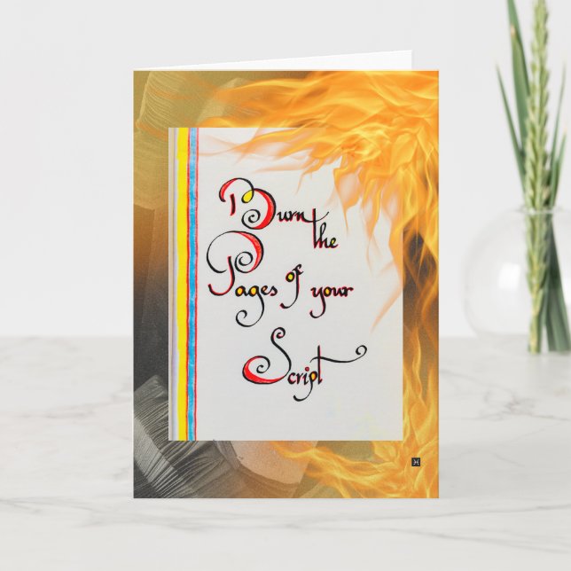 Tarjeta comillas inspiradoras Grabar las páginas de su scr (Anverso)
