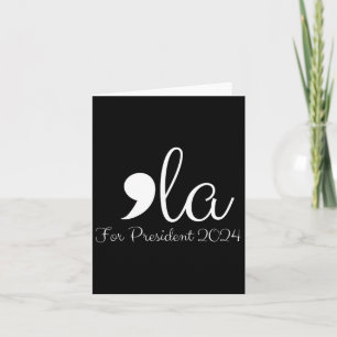 Tarjeta Comma Graciosa La Harris Para Presidente 2024