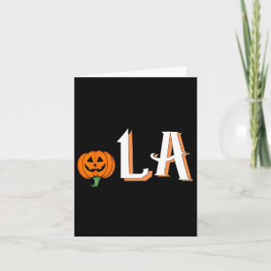 Tarjeta Comma La Funny Kamala Harris 2024 Halloween Pumpki