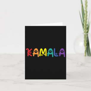 Tarjeta Comma La Harris Graciosa Cat Lettering Lgbt Rainbo