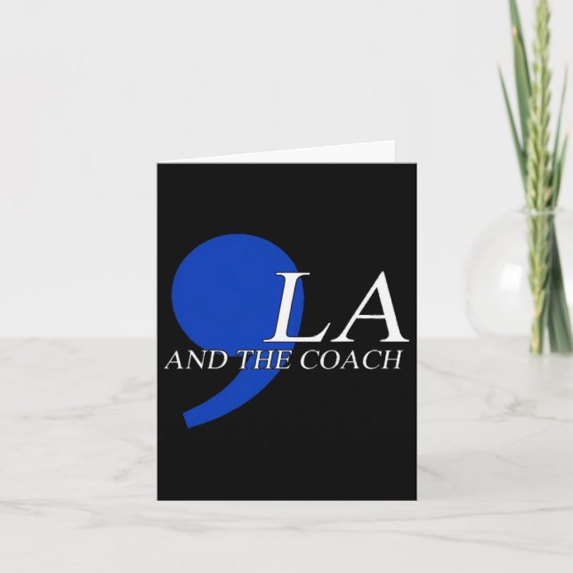 Tarjeta Comma La Kamala Harris Tim Wheimer Coach 2024 La C (Anverso)