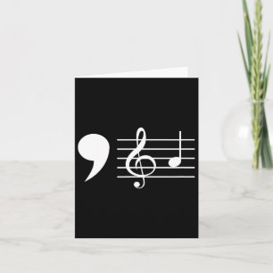Tarjeta Comma La Music Notes Kamala Harris Music Teacher E