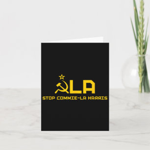 Tarjeta Commie-la Kamala Harris Tim Wheimer Coach 2024 La