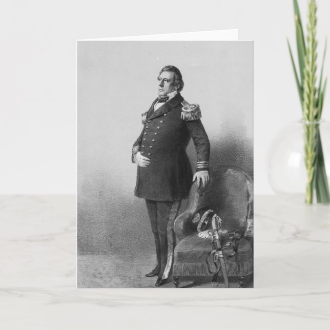 Tarjeta Commodore Matthew Calbraith Perry (Anverso)