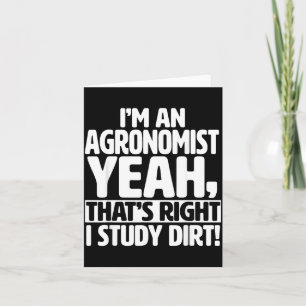 Tarjeta Como Agrónomo Estudio la Tierra - Agronomía Divert
