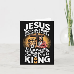 Tarjeta Como Camiseta Jesús Nacido Bebé Predicó Cristiano