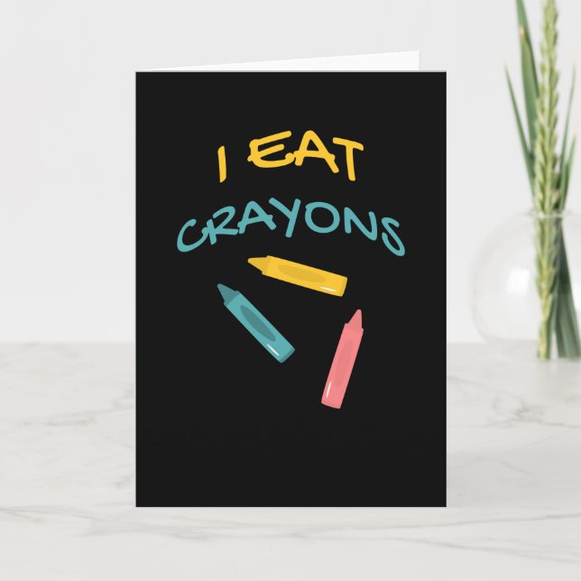 Tarjeta Como Crayons Kindergarten Dibujando el color del h (Anverso)