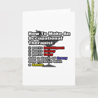Tarjeta Cómo hacer un terapeuta ocupacional